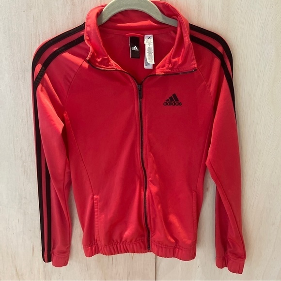adidas Jackets & Blazers - Adidas Women Track Jacket coat Activewear Leisure Full Zip Pink size XS